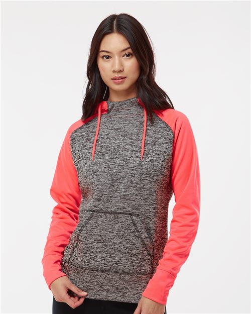 Women’s Colorblocked Cosmic Fleece Hooded Sweatshirt - J. America - 8618