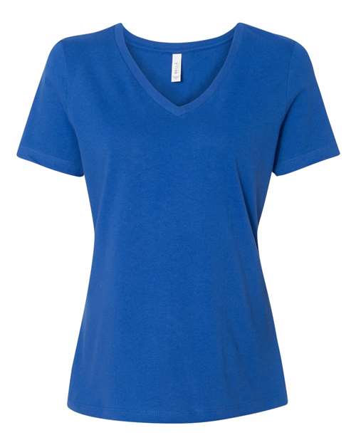 Women’s Relaxed Jersey V-Neck Tee - BELLA + CANVAS - 6405