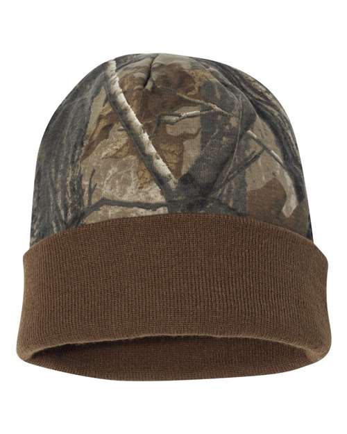 12" Licensed Camo Cuffed Beanie - Kati