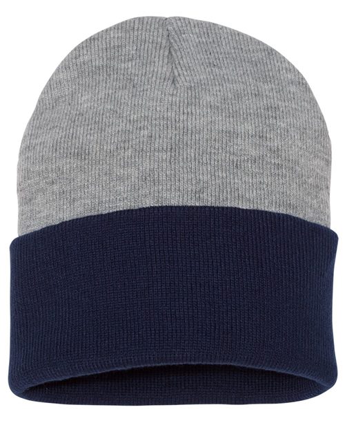 12" Color Blocked Cuffed Beanie - Sportsman