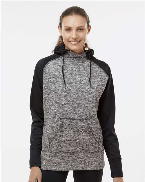 Women’s Colorblocked Cosmic Fleece Hooded Sweatshirt - J. America - 8618