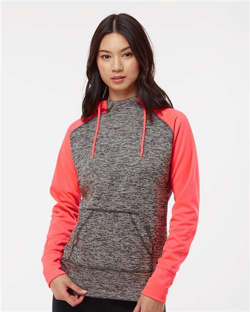 Women’s Colorblocked Cosmic Fleece Hooded Sweatshirt - J. America - 8618
