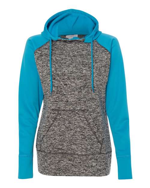 Women’s Colorblocked Cosmic Fleece Hooded Sweatshirt - J. America - 8618
