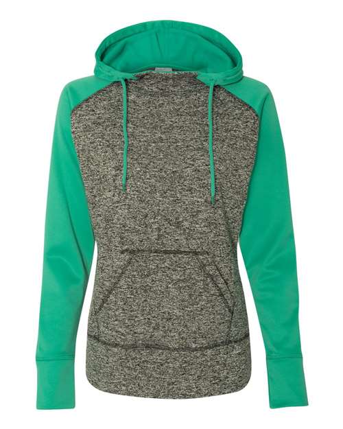 Women’s Colorblocked Cosmic Fleece Hooded Sweatshirt - J. America - 8618