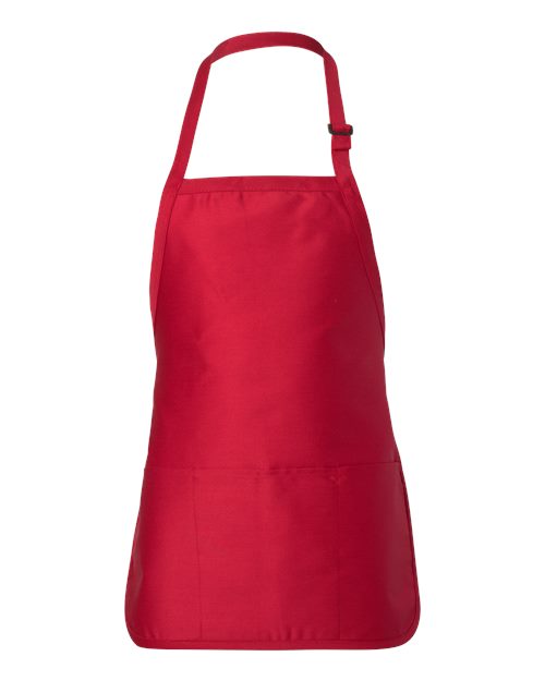 Full-Length Apron with Pouch Pocket - Q-Tees - Q4250
