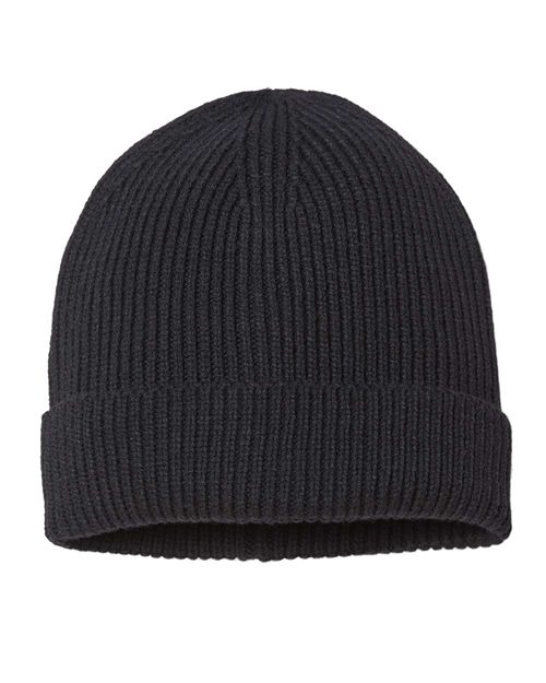 Sustainable Fine Rib Cuffed Beanie - Atlantis Headwear