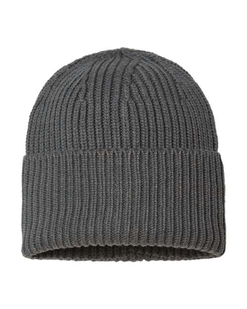 Sustainable Chunky Rib Cuffed Beanie - Atlantis Headwear