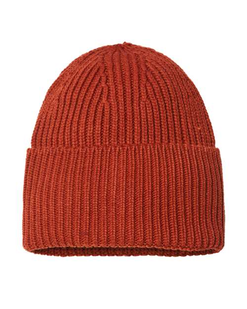 Sustainable Chunky Rib Cuffed Beanie - Atlantis Headwear