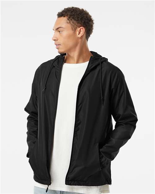Men's Lightweight Windbreaker Full-Zip Jacket - Independent Trading Co. - EXP54LWZ