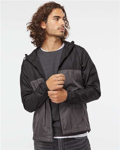 Men's Lightweight Windbreaker Full-Zip Jacket - Independent Trading Co. - EXP54LWZ