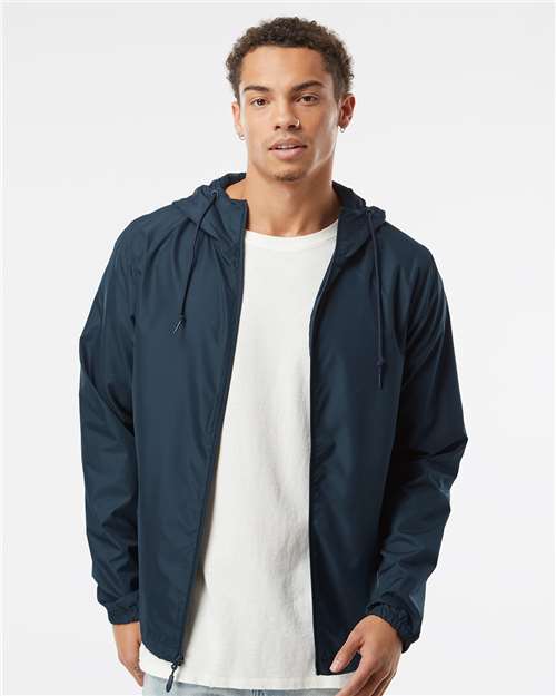 Men's Lightweight Windbreaker Full-Zip Jacket - Independent Trading Co. - EXP54LWZ