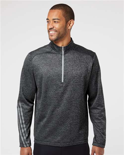 Men's Brushed Terry Heathered Quarter-Zip Pullover – A284 - Adidas
