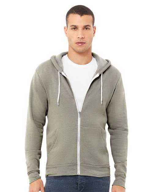 Unisex Sponge Fleece Full-Zip Hoodie Sweatshirt - BELLA + CANVAS - 3739