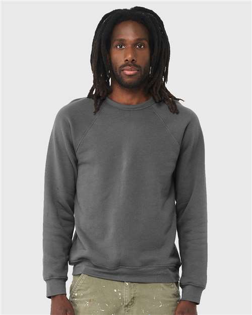 Unisex Sponge Fleece Raglan Crewneck Sweatshirt - BELLA + CANVAS - 3901