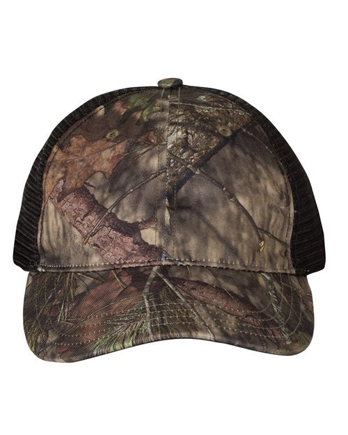 Garment Washed Printed Trucker Cap - Richardson