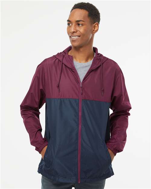 Men's Lightweight Windbreaker Full-Zip Jacket - Independent Trading Co. - EXP54LWZ