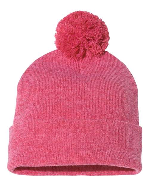 12" Pom-Pom Cuffed Beanie - Sportsman