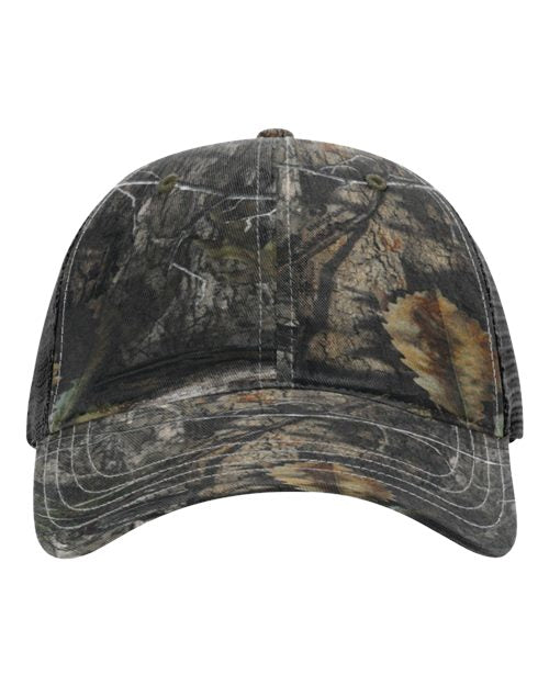 Garment Washed Printed Trucker Cap - Richardson