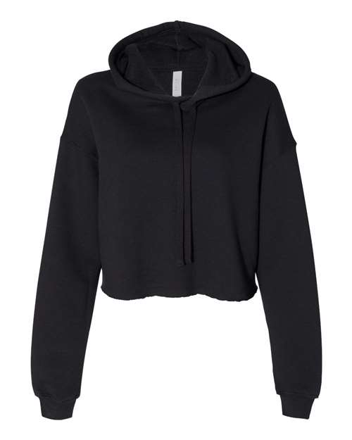 Women's Crop Fleece Hoodie Sweatshirt - BELLA + CANVAS - 7502