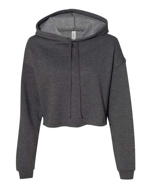 Women's Crop Fleece Hoodie Sweatshirt - BELLA + CANVAS - 7502