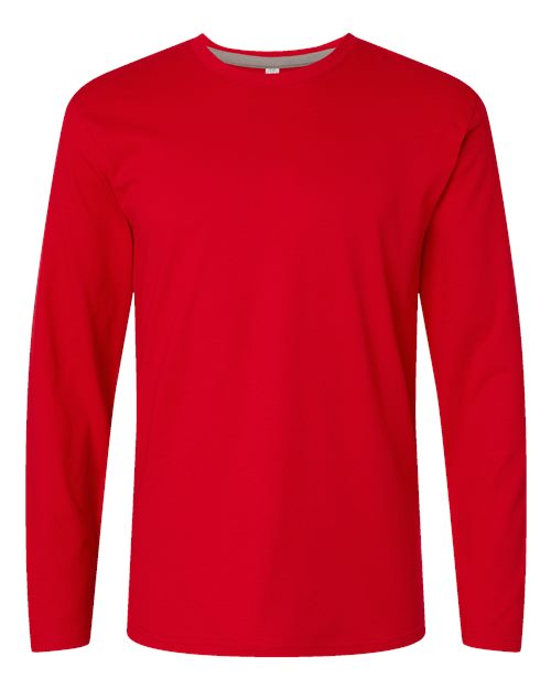 Men's Fine Jersey Long Sleeve Tee - LAT - 6918