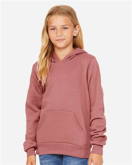 Youth Sponge Fleece Hoodie Sweatshirt - BELLA + CANVAS - 3719Y