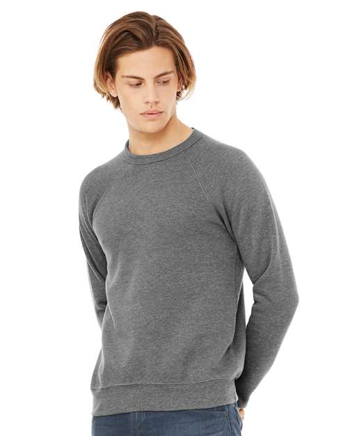 Unisex Sponge Fleece Raglan Crewneck Sweatshirt - BELLA + CANVAS - 3901
