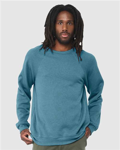 Unisex Sponge Fleece Raglan Crewneck Sweatshirt - BELLA + CANVAS - 3901