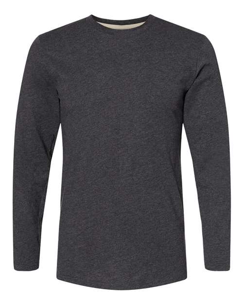 Men's Fine Jersey Long Sleeve Tee - LAT - 6918