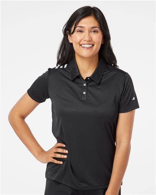 Women's 3-Stripes Shoulder Polo - Adidas – A325