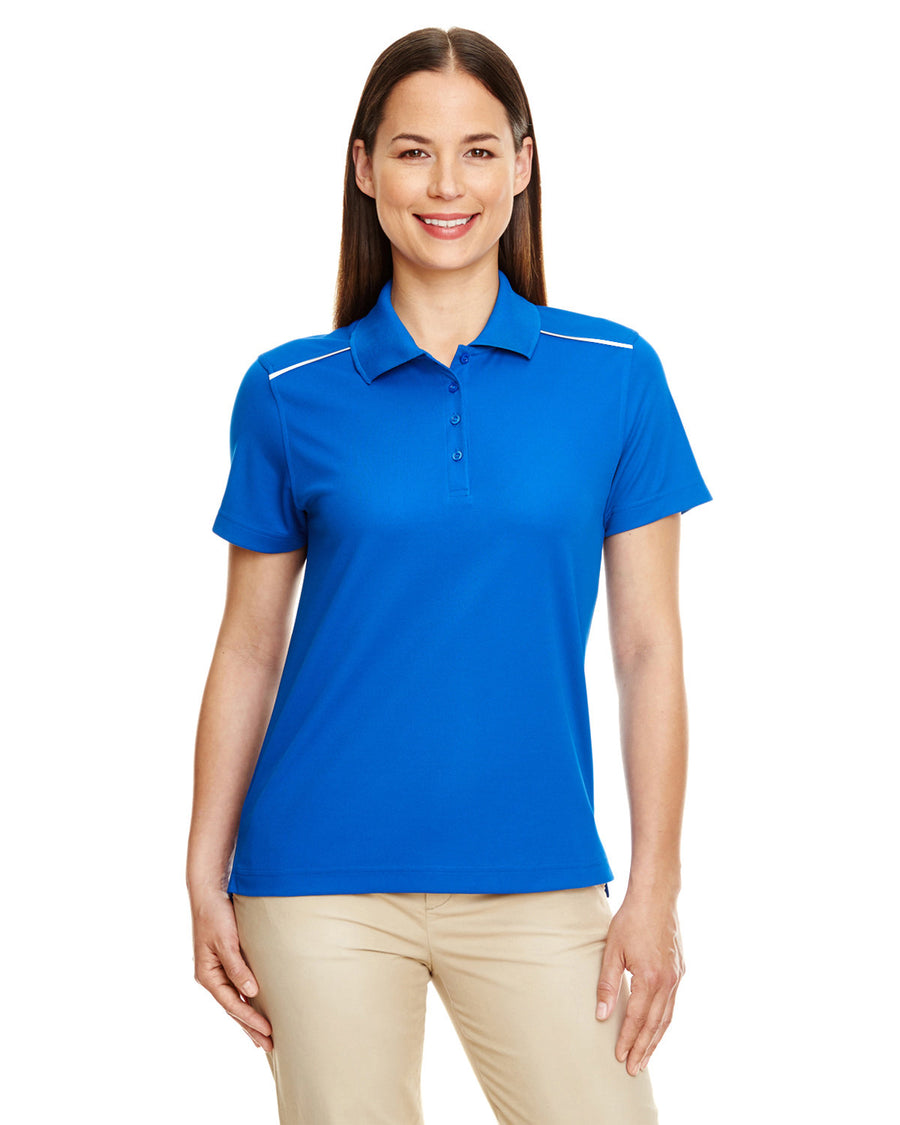 Ladies' Radiant Performance Piqué Polo with Reflective Piping