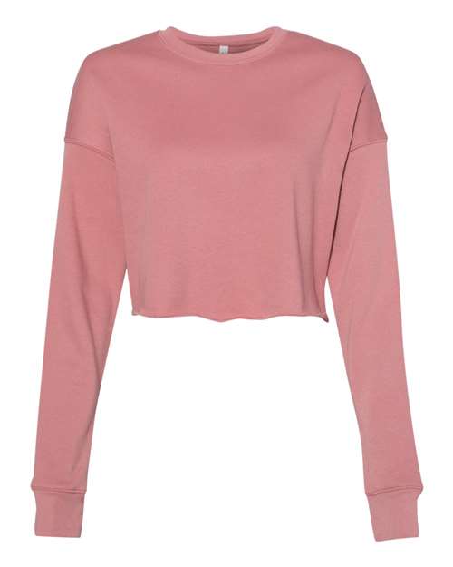 Women's Crop Fleece Crewneck Sweatshirt - BELLA + CANVAS - 7503