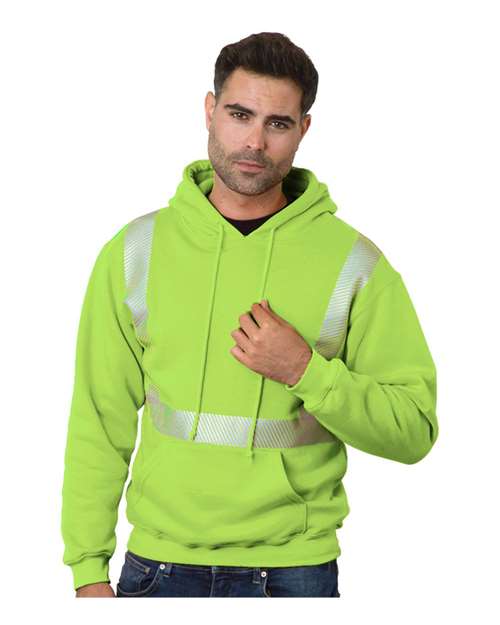 Unisex USA-Made High Visibility Hooded Sweatshirt - Bayside - 3739