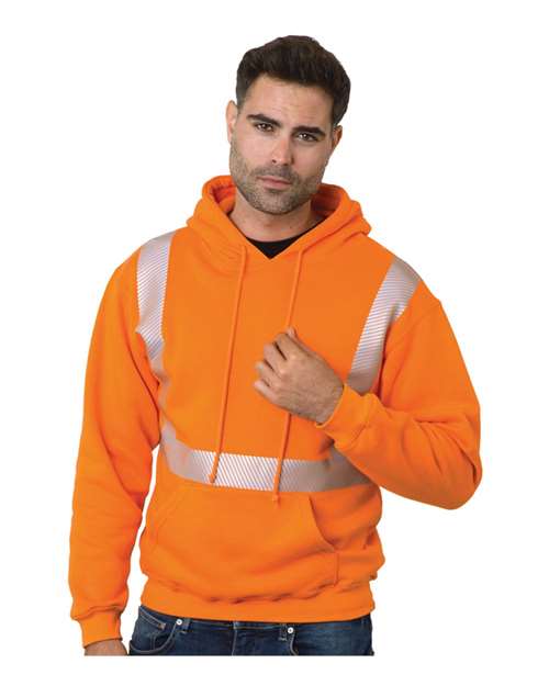 Unisex USA-Made High Visibility Hooded Sweatshirt - Bayside - 3739
