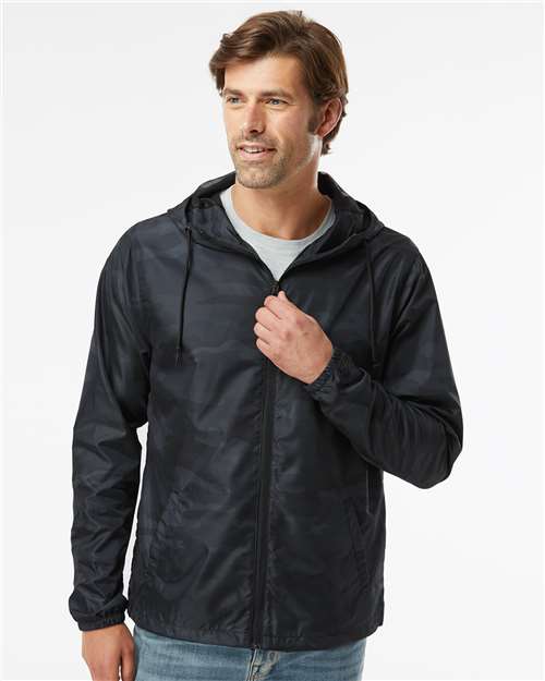 Men's Lightweight Windbreaker Full-Zip Jacket - Independent Trading Co. - EXP54LWZ