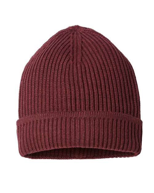 Sustainable Finish Edge Cuffed Beanie - Atlantis Headwear