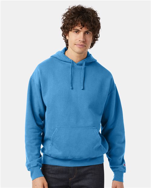 Unisex Garment-Dyed Hooded Sweatshirt - Champion - 8254