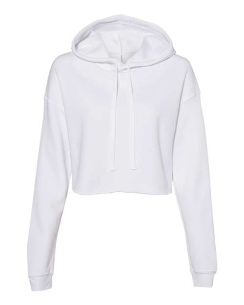 Women's Crop Fleece Hoodie Sweatshirt - BELLA + CANVAS - 7502