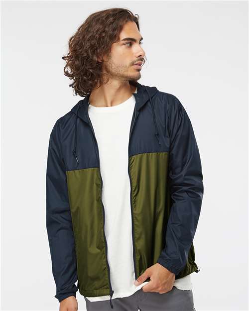 Men's Lightweight Windbreaker Full-Zip Jacket - Independent Trading Co. - EXP54LWZ