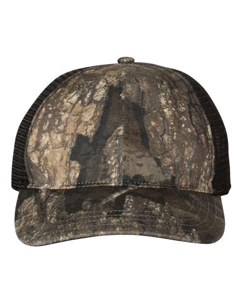 Garment Washed Printed Trucker Cap - Richardson