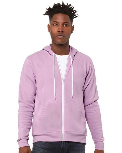 Unisex Sponge Fleece Full-Zip Hoodie Sweatshirt - BELLA + CANVAS - 3739