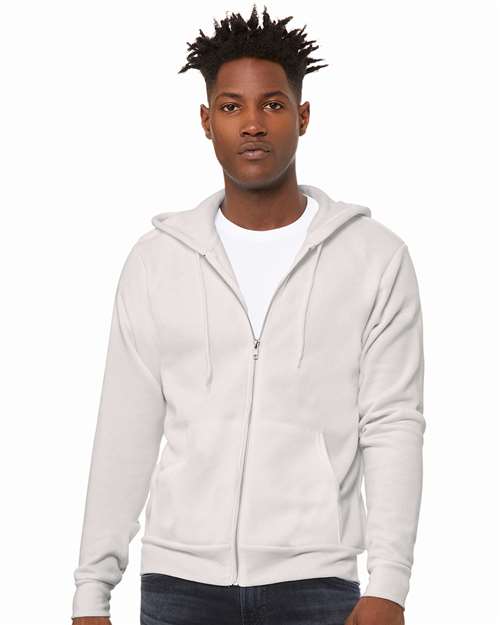 Unisex Sponge Fleece Full-Zip Hoodie Sweatshirt - BELLA + CANVAS - 3739