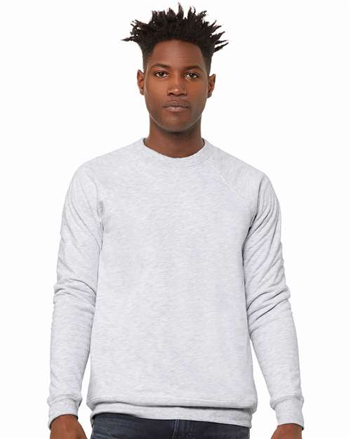 Unisex Sponge Fleece Raglan Crewneck Sweatshirt - BELLA + CANVAS - 3901
