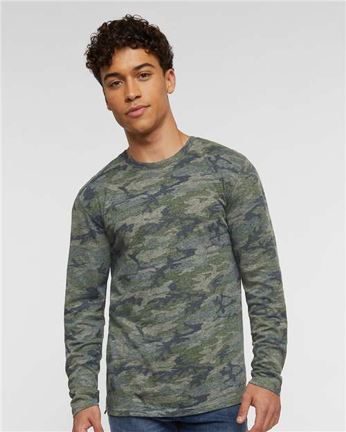 Men's Fine Jersey Long Sleeve Tee - LAT - 6918