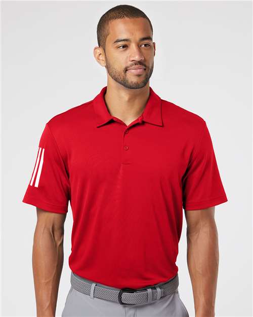 Men's Floating 3-Stripes Polo - Adidas - A480