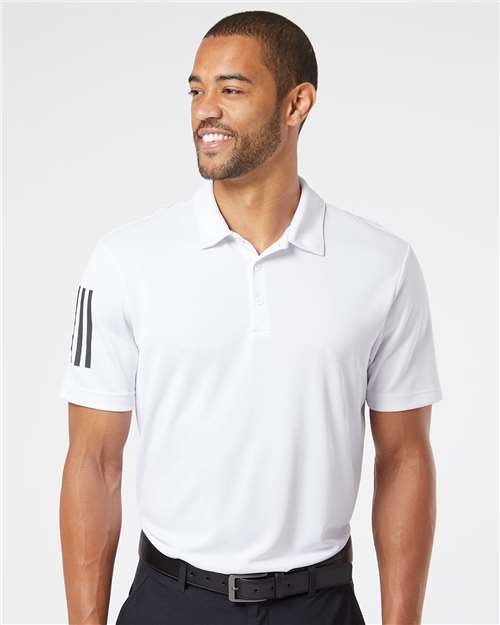 Men's Floating 3-Stripes Polo - Adidas - A480