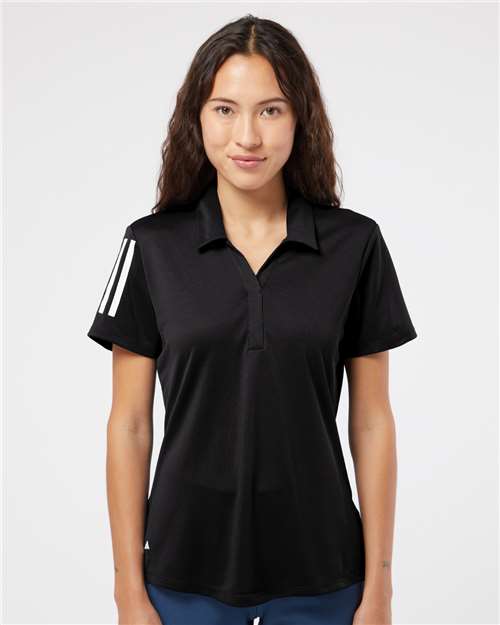 Women's Floating 3-Stripes Polo - Adidas – A481