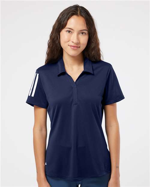 Women's Floating 3-Stripes Polo - Adidas – A481