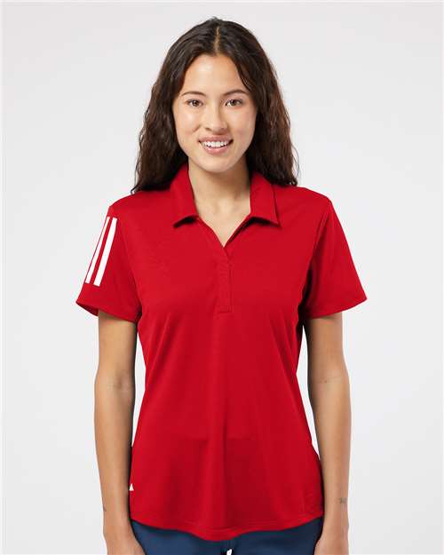 Women's Floating 3-Stripes Polo - Adidas – A481