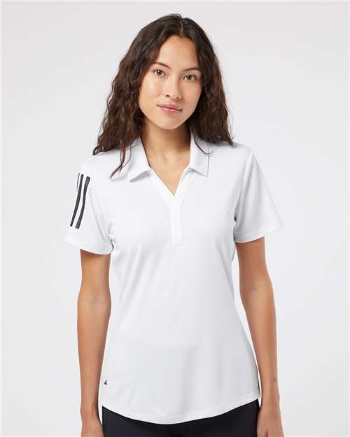 Women's Floating 3-Stripes Polo - Adidas – A481